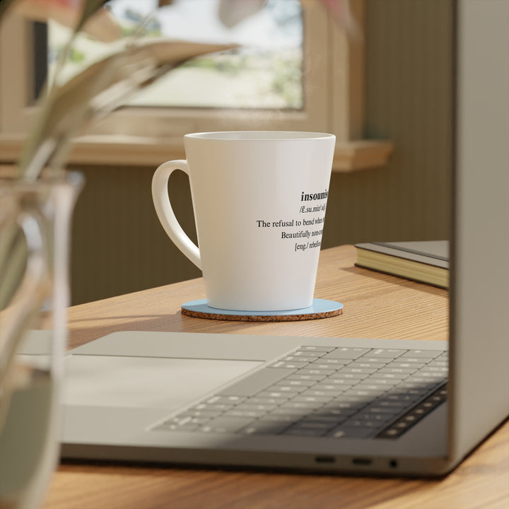 Insoumise Latte Mug, 12oz