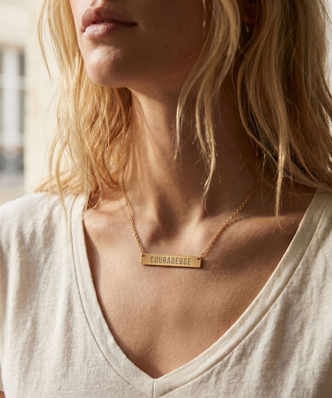 Courageuse| Horizontal Necklace