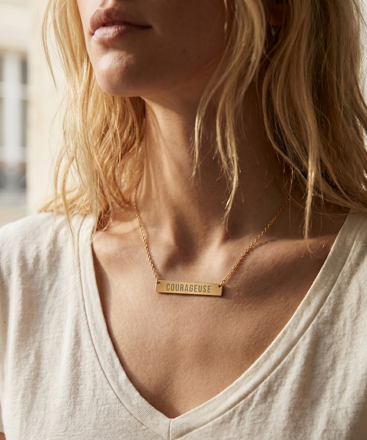 Courageuse| Horizontal Necklace
